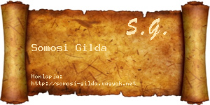 Somosi Gilda névjegykártya